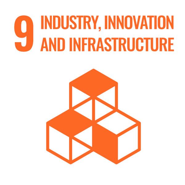 Industry innovation and infrastructure icon