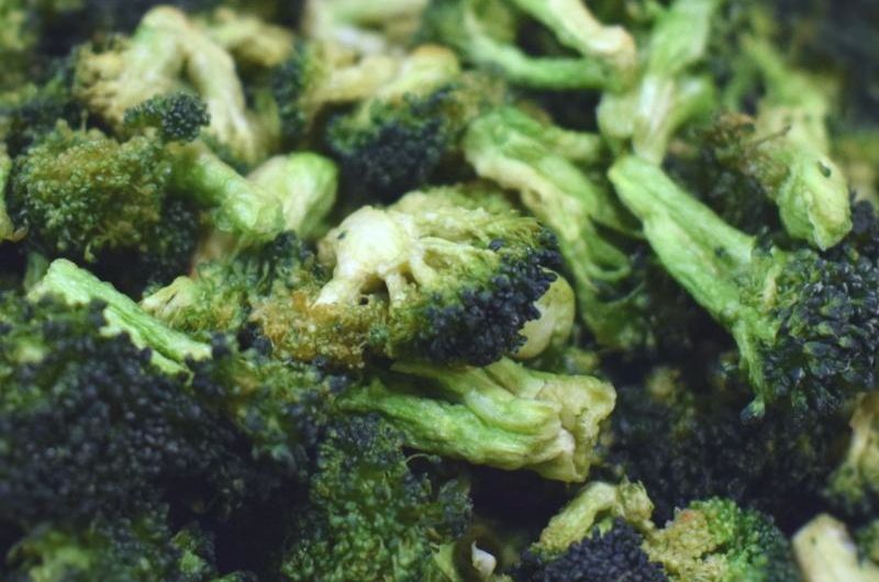 Treated broccolis with D.I.C.